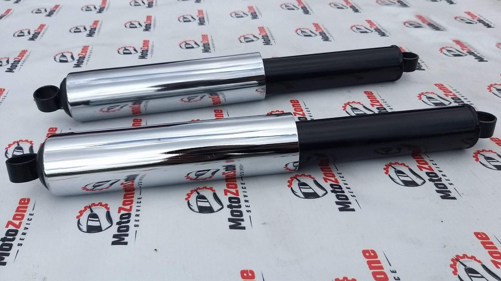 Amortyzatory Simson S51 / SR50 szklanki chromowane po renowacji DDR - obrazek 3