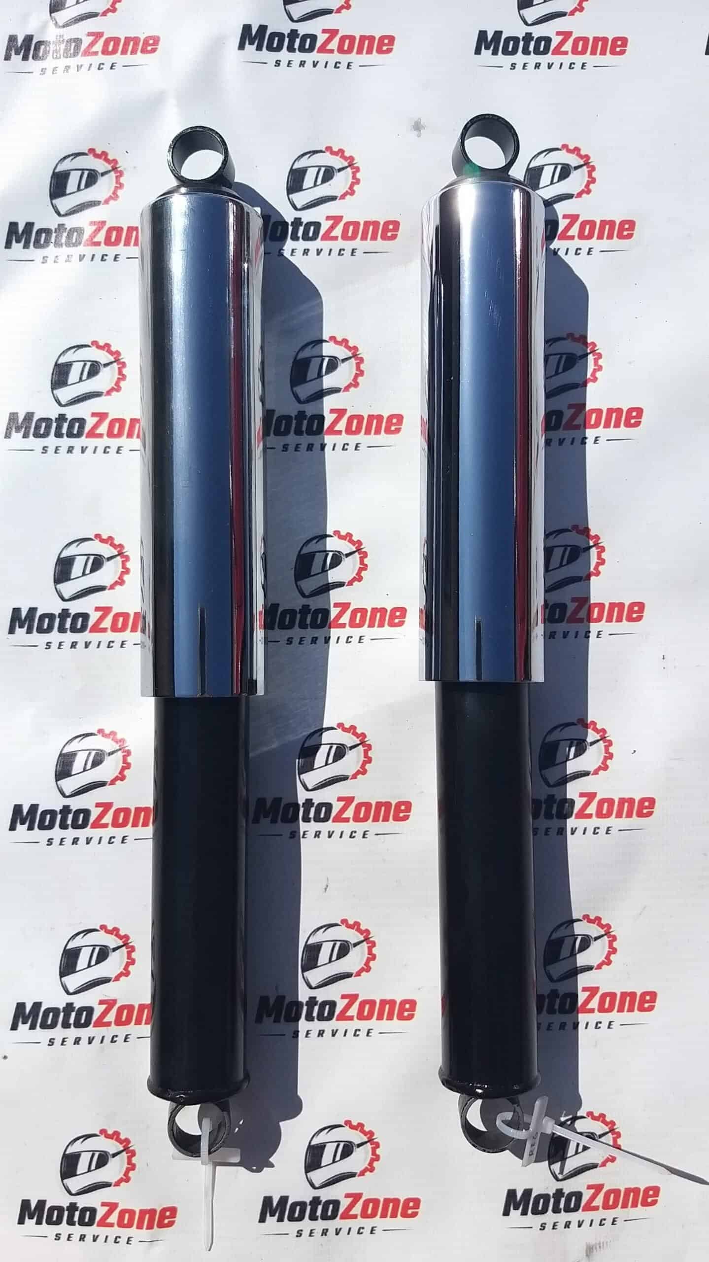 Amortyzatory Simson S51 / SR50 szklanki chromowane po renowacji DDR