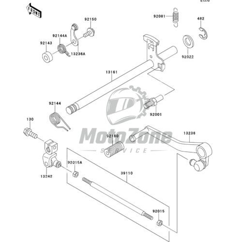 Wałek zmiany biegów
