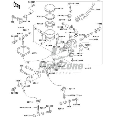 Pompa hamulca przednia