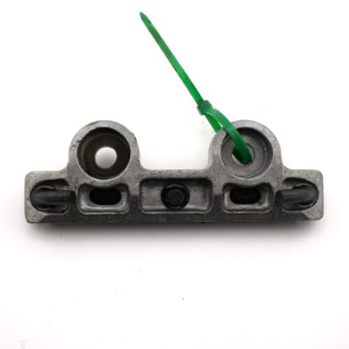 Znacznik rozrządu z zielonym uchwytem, używany części motocyklowe.