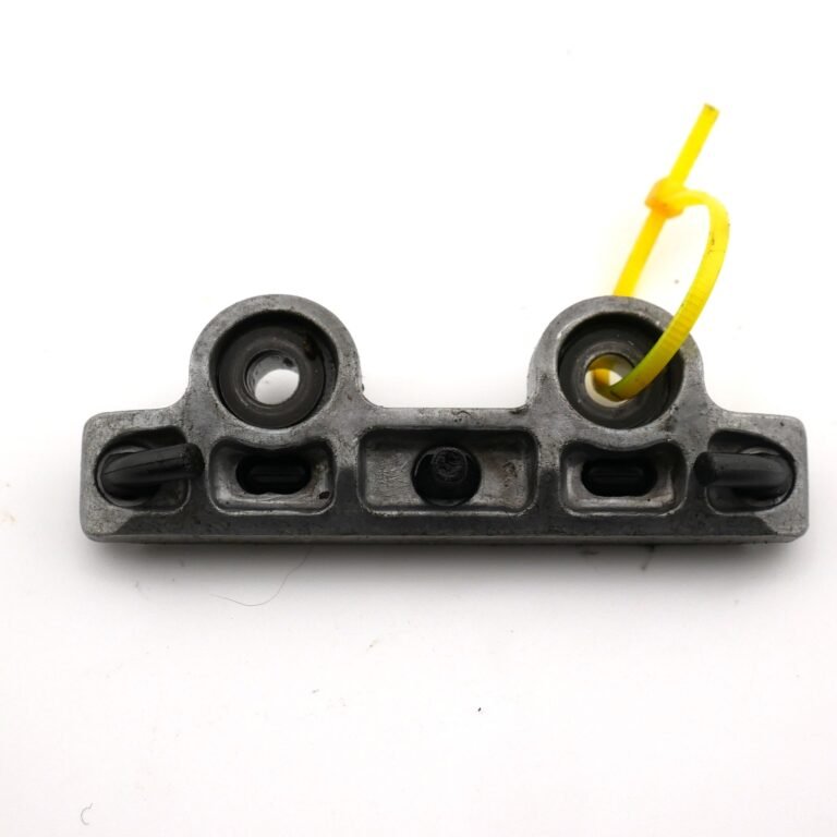 Przedni prowadnik rozrządu z żółtym wskaźnikiem, używany do silnika Kawasaki ZXR400.