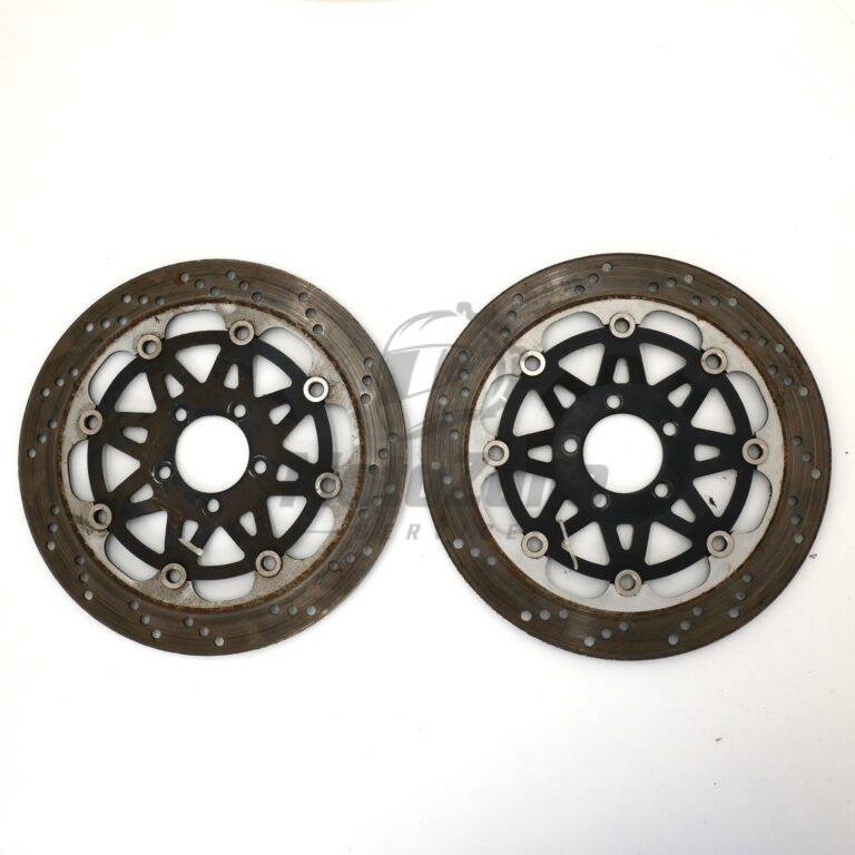 MotoZoneService - 41080 + 41080A Tarcze hamulcowe przednie 310mm komplet lewa + prawa (DISC) – Kawasaki ZXR400 4108013125C / 4108013135C – używane