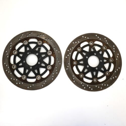 MotoZoneService - 41080 + 41080A Tarcze hamulcowe przednie 310mm komplet lewa + prawa (DISC) – Kawasaki ZXR400 4108013125C / 4108013135C – używane