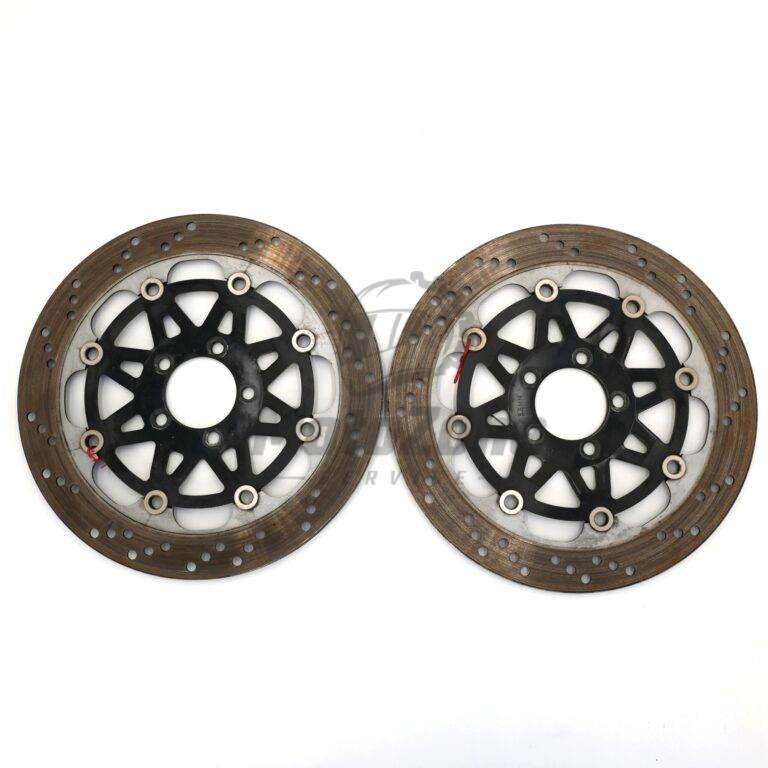 MotoZoneService - 41080 + 41080A Tarcze hamulcowe przednie 310mm komplet lewa + prawa (DISC) – Kawasaki ZXR400 4108013125C / 4108013135C – używane (Kopia)