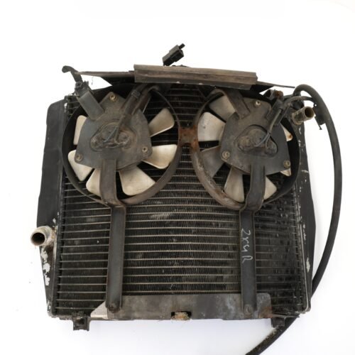 MotoZoneService - 39060 Chłodnica cieczy z dwoma wentylatorami na tor (RADIATOR) – Kawasaki ZXR400 390601112 – używane