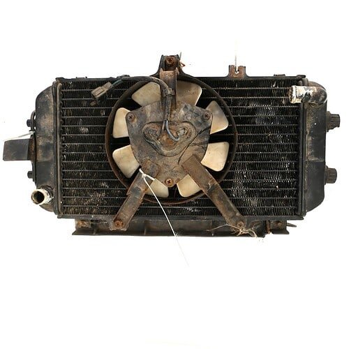 39060 Zestaw chłodnica wentylator czujnik wersja H (RADIATOR) – Kawasaki ZXR400 H1 1989 390601093 – używane