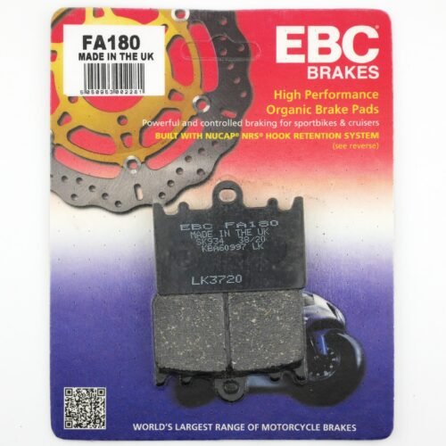 MotoZoneService - 43082 Klocki hamulcowe (EBC FA180) (PAD-ASSY-BRAKE) – Kawasaki ZXR400 430821130 – nowe