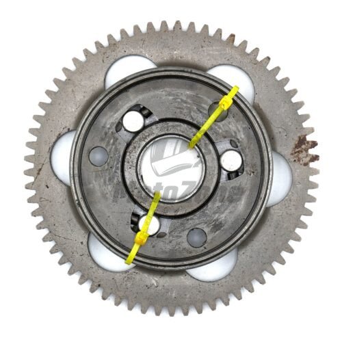 13193 / 16085 Sprzęgło jednokierunkowe + koło zębate 65T (CLUTCH-ASSY-ONEWAY + GEAR, ONEWAY CLUTCH) – Kawasaki ZXR400 131931002 / 132160880 – używane
