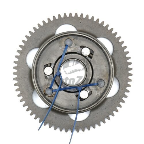 13193 / 16085 Sprzęgło jednokierunkowe + koło zębate 65T (CLUTCH-ASSY-ONEWAY + GEAR, ONEWAY CLUTCH) – Kawasaki ZXR400 131931002 / 132160880 – używane 1
