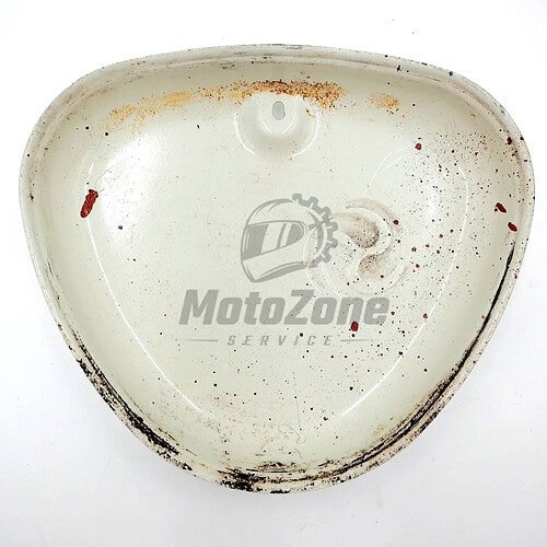 MotoZoneService - Pokrywa filtra powietrza prawa oryginalne malowanie biała – Simson S51 Comfort – DDR – używane OEM