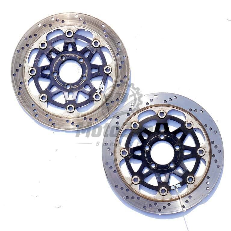 MotoZoneService - 41080 + 41080A Tarcze hamulcowe przednie 310mm komplet lewa + prawa (DISC) – Kawasaki ZXR400 4108013125C / 4108013135C – używane (Kopia) (Kopia) OEM