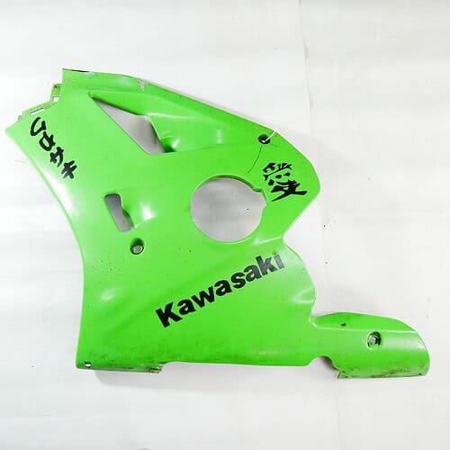 MotoZoneService - 55049 Owiewka boczna duża lewa zielona (COWLING.,LWR,LH,GREEN) – Kawasaki ZXR400 – używane (Kopia) OEM