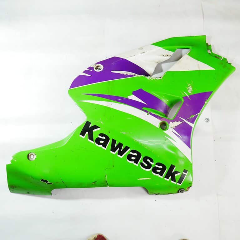 MotoZoneService - 55049 Owiewka boczna duża lewa zielona (COWLING.,LWR,LH,GREEN) – Kawasaki ZXR400 – używane 2 (Kopia) OEM