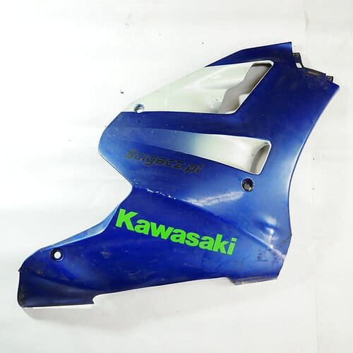 MotoZoneService - 55049 Owiewka boczna duża lewa zielona (COWLING.,LWR,LH,GREEN) – Kawasaki ZXR400 – używane 2 (Kopia) OEM