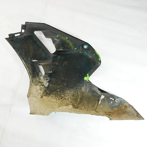 MotoZoneService - 55049 Owiewka boczna duża lewa zielona (COWLING.,LWR,LH,GREEN) – Kawasaki ZXR400 – używane 2 (Kopia) OEM