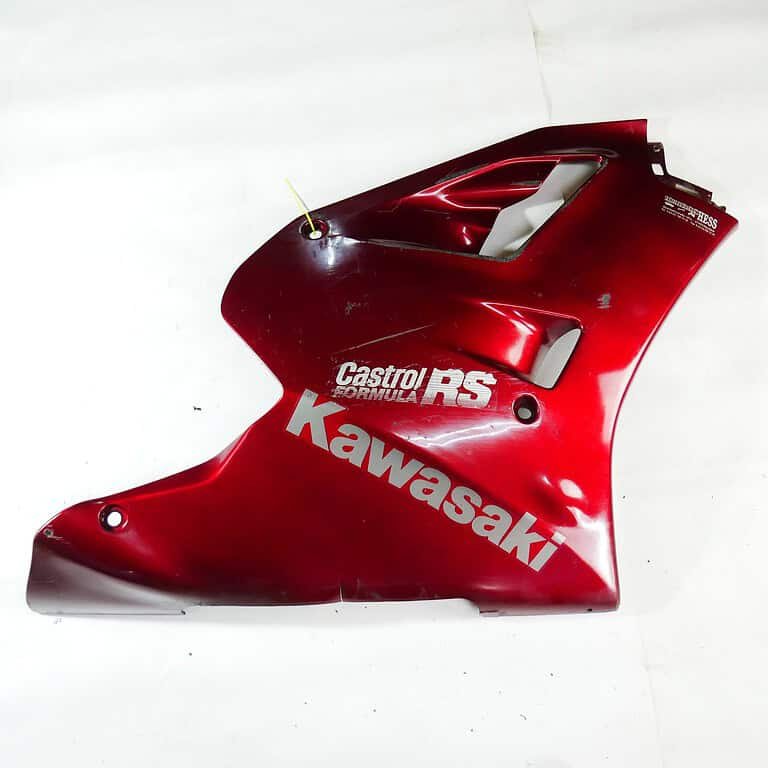 MotoZoneService - 55049 Owiewka boczna duża lewa zielona (COWLING.,LWR,LH,GREEN) – Kawasaki ZXR400 – używane 2 (Kopia) OEM
