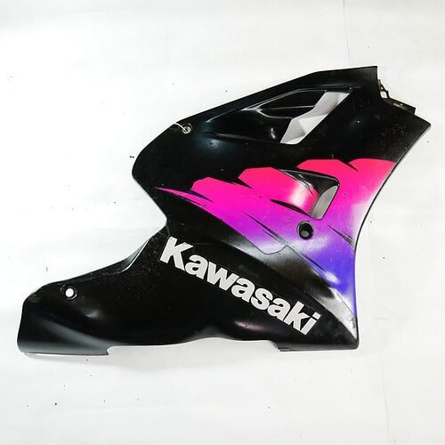 MotoZoneService - 55049 Owiewka boczna duża lewa zielona (COWLING.,LWR,LH,GREEN) – Kawasaki ZXR400 – używane 2 (Kopia) OEM
