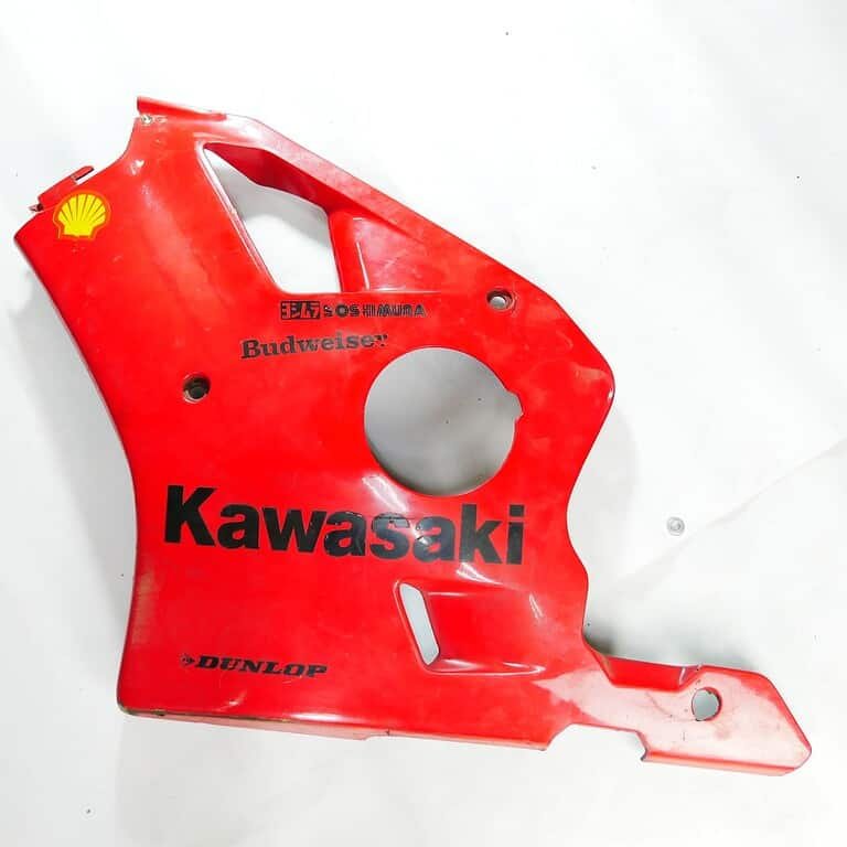 MotoZoneService - 55049 Owiewka górna przednia czasza biało-niebieska (COWLING.,UPP,P.WHITE/BLUE) – Kawasaki ZXR400 5504950336F – używane OEM