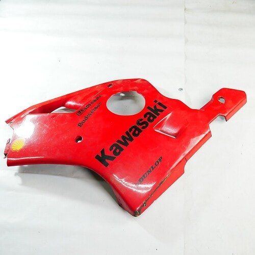 MotoZoneService - 55049 Owiewka górna przednia czasza biało-niebieska (COWLING.,UPP,P.WHITE/BLUE) – Kawasaki ZXR400 5504950336F – używane OEM
