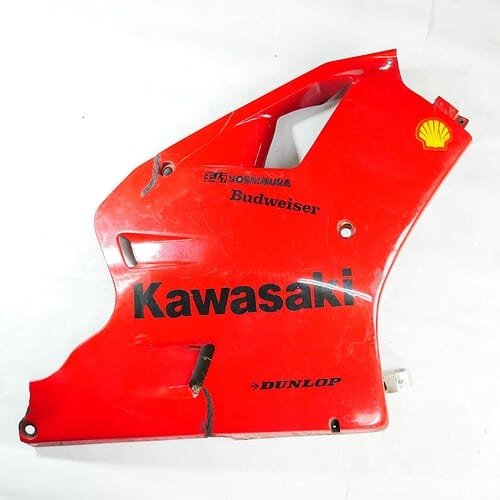MotoZoneService - 55049 Owiewka górna przednia czasza biało-niebieska (COWLING.,UPP,P.WHITE/BLUE) – Kawasaki ZXR400 5504950336F – używane OEM